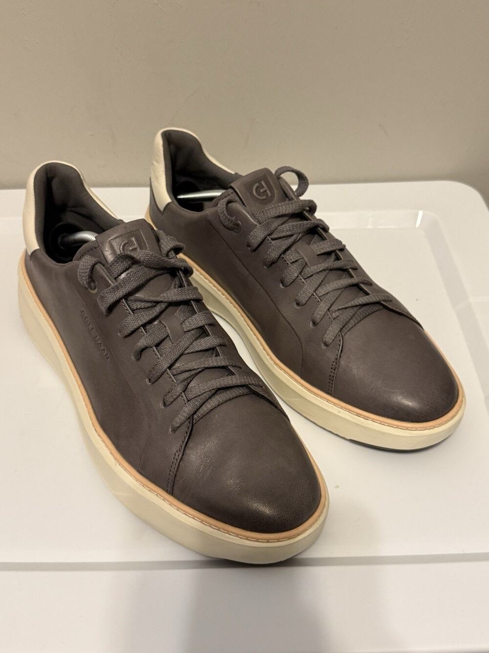 COLE HAAN Mens Grandpro Topspin, Quiet Shade/Ivory, C37229, 12 M
